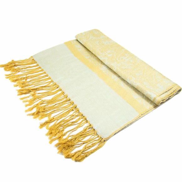 Women's Shawl Vintage Jacquard Paisley Pashmina Special Occasion Wrap Evening👋 - Picture 5 of 9